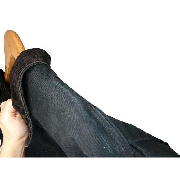 Vintage Carhartt C03  52 TALL Arctic Quilt Duck Canvas Black Work Jacket Coat - Picture 14 of 15